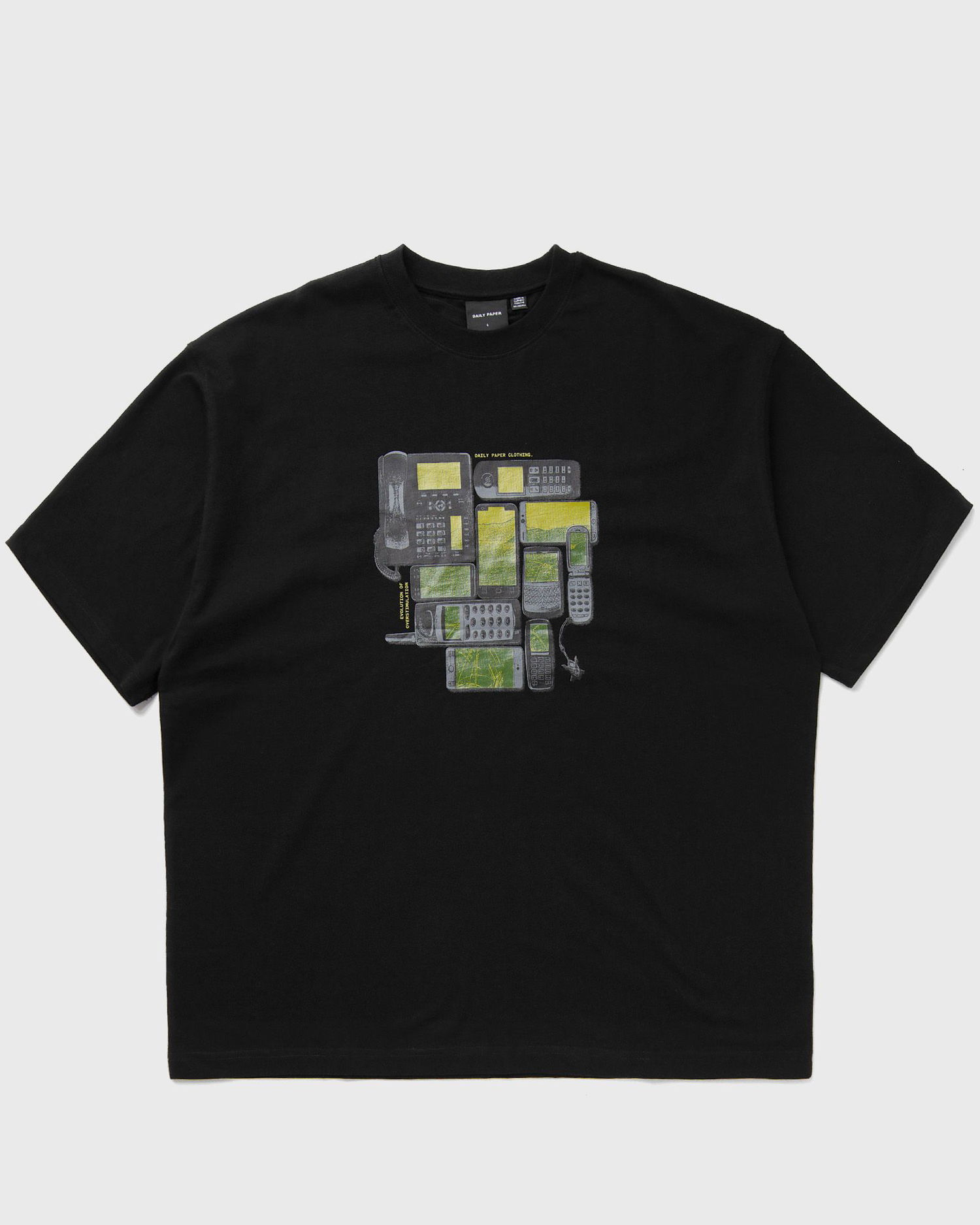 Футболка DAILY PAPER EVOLUTION OVERSIZED SS TEE чорний | 2421081, 0
