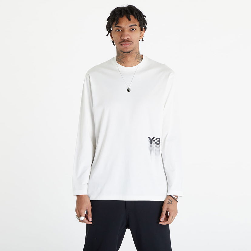 Футболка Y-3 Graphic Long Sleeve Tee UNISEX Off White білий | IZ3121