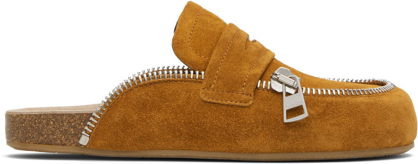 Кросівки та взуття JW Anderson Biker Suede Slip-On Loafers Коричневий | LF0071-LA0240