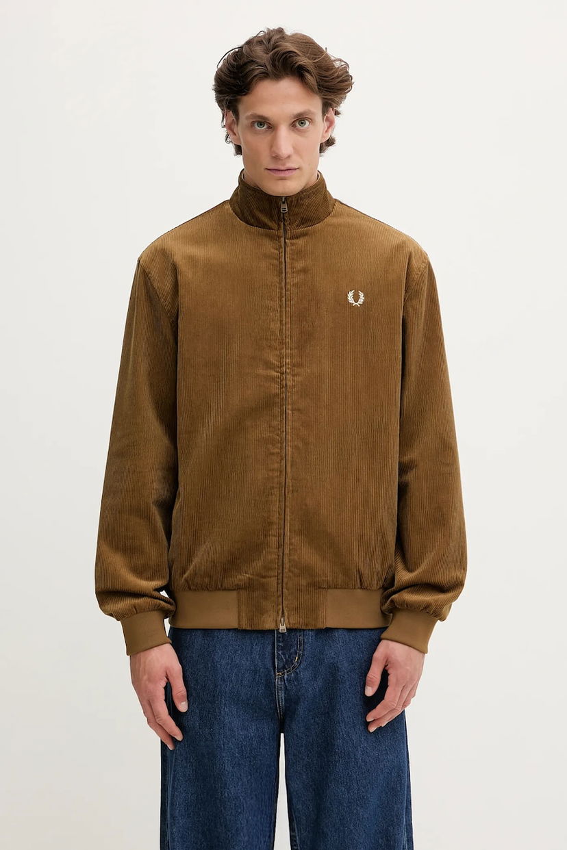 Куртка Fred Perry Fred Perry Corduroy Harrington Jacket Коричневий | J8546