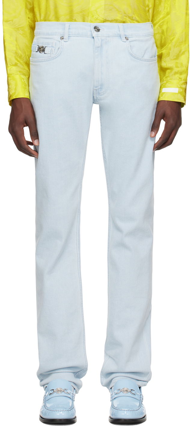 Джинси Versace Versace Slim-Fit Jeans Синій | 1011693_1A10874