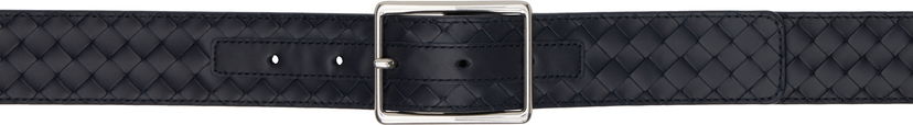 Ремені Bottega Veneta Bottega Veneta Intrecciato Piccolo Leather Belt темно-синій | 796783V4LQ14028