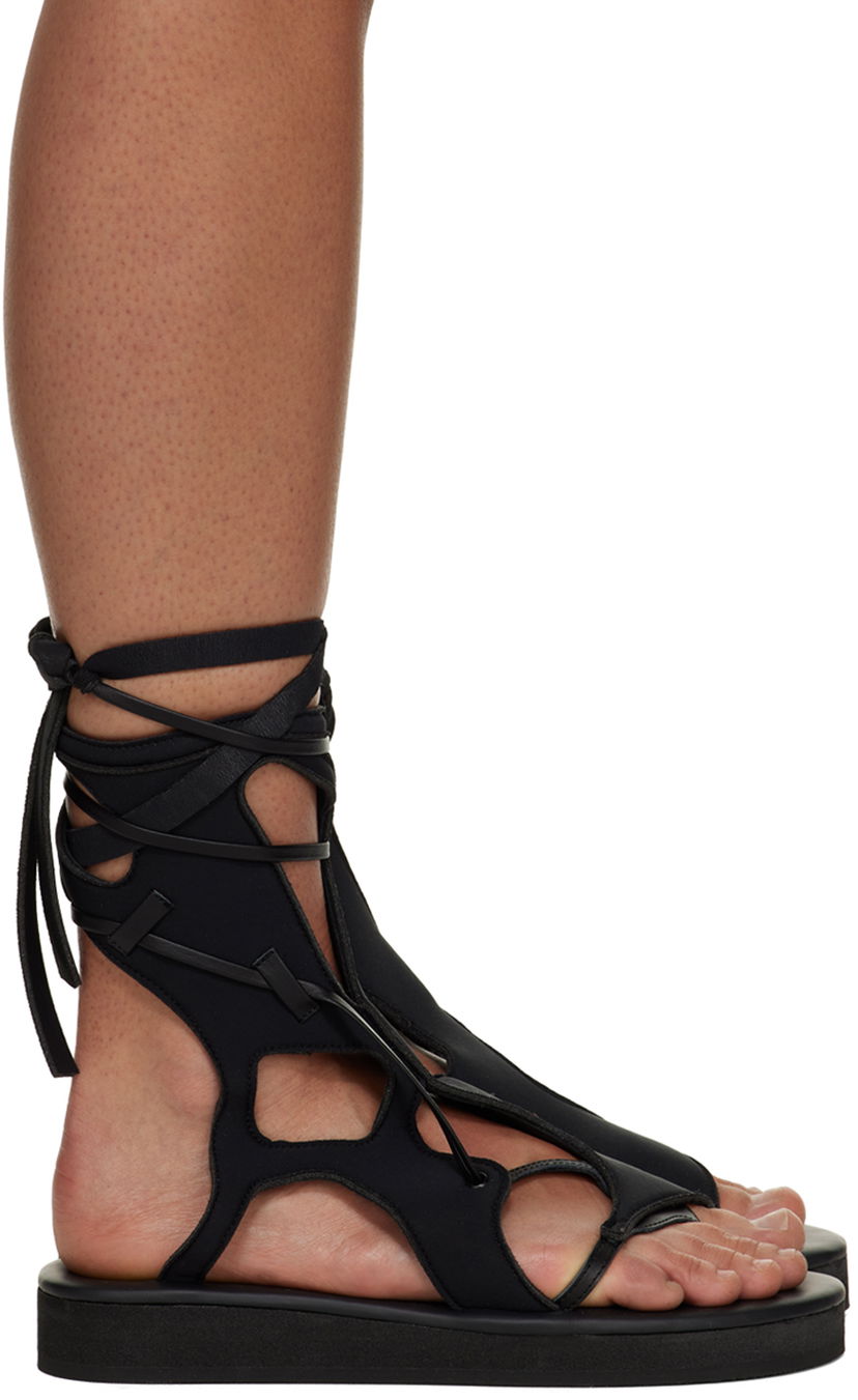 Аксесуари Ottolinger Ottolinger Strappy Flat Sandals чорний | 3100403