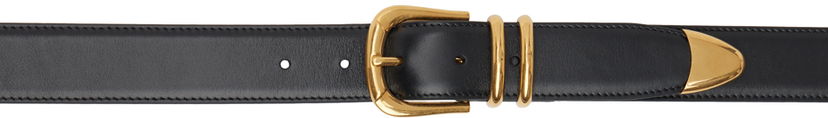 Ремені The Row Vintage Leather Belt чорний | W1704-L60