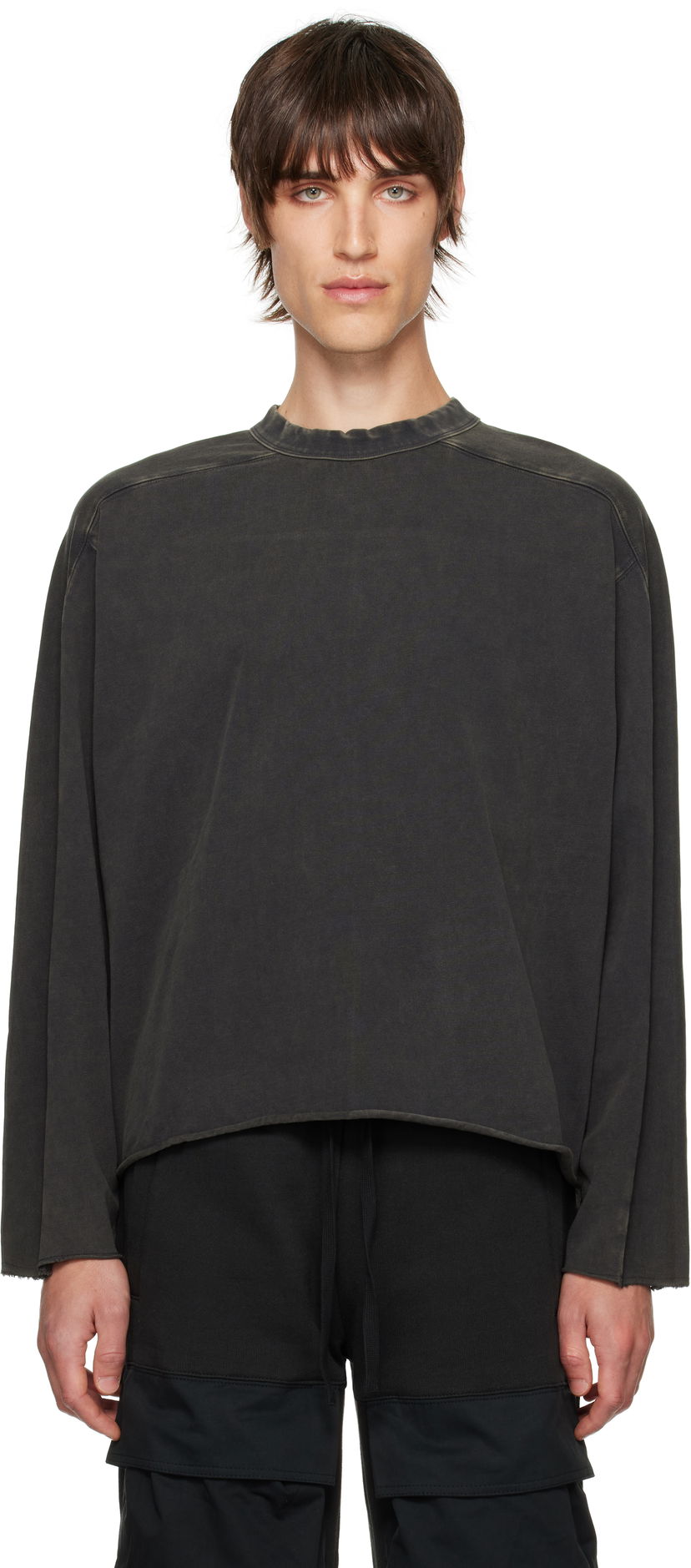 Футболка Entire Studios Heavy Long Sleeve T-shirt чорний | ES2486WB