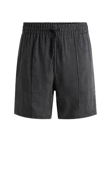 Шорти BOSS Relaxed-Fit Twill Shorts чорний | 50546181