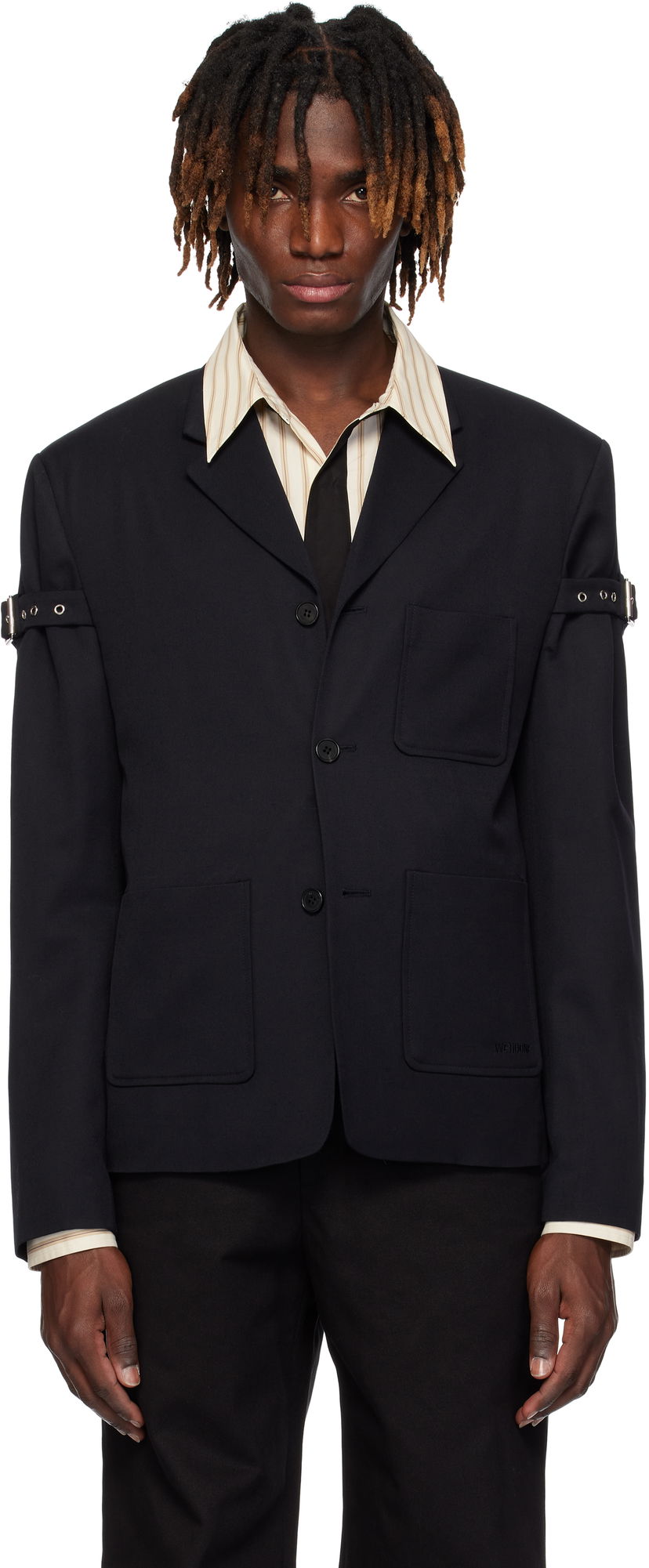 Куртка We11done We11done Belted Blazer чорний | WD-JK0-25-006-U-NV