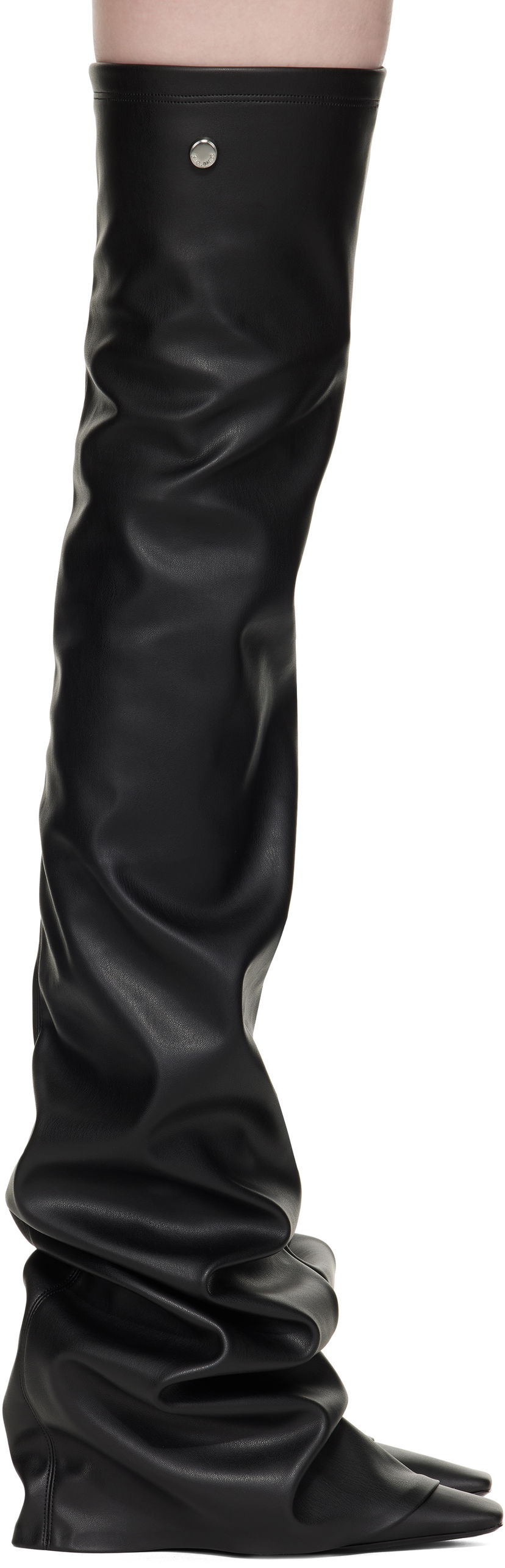 Одяг The Attico Attico Robin Thigh-High Boots чорний | 250WSH00872 PUR003AA