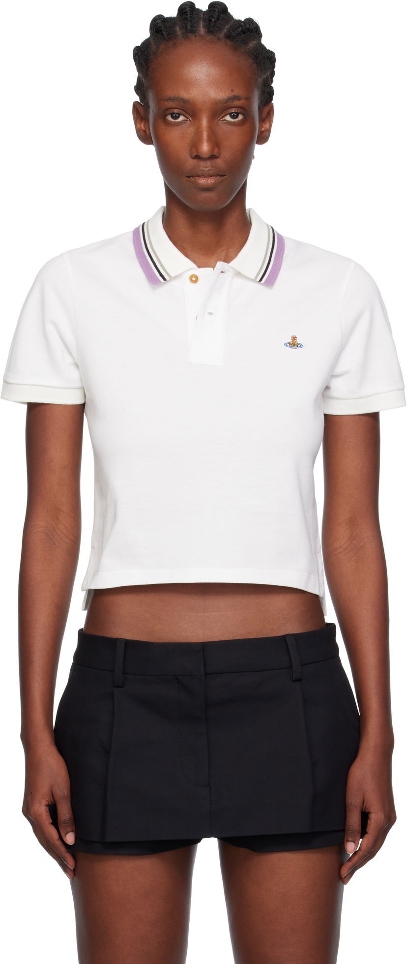 Сорочка поло Vivienne Westwood Vivienne Westwood Mini Classic Polo білий | 1H010003-J0009-