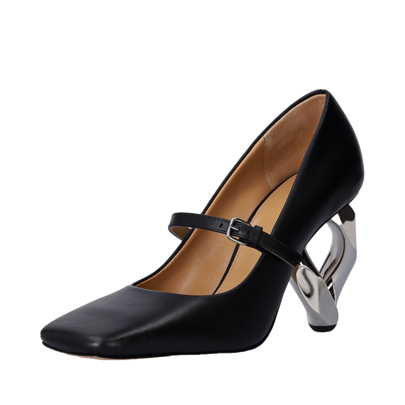 Кросівки та взуття JW Anderson Chain Heel Pumps чорний | ANW43251A.999