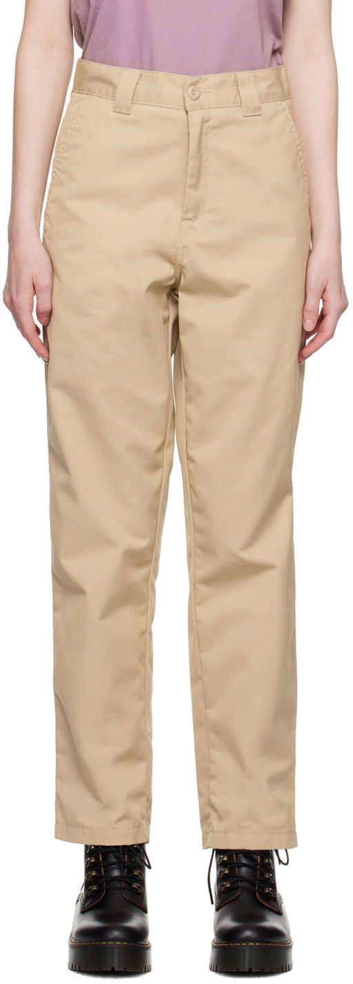 Штани Carhartt WIP Master Work In Progress Trousers бежевий | I025061