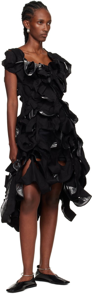 плаття Yohji Yamamoto YOHJI YAMAMOTO Cut-Out Midi Dress чорний | FP-D12-831, 3