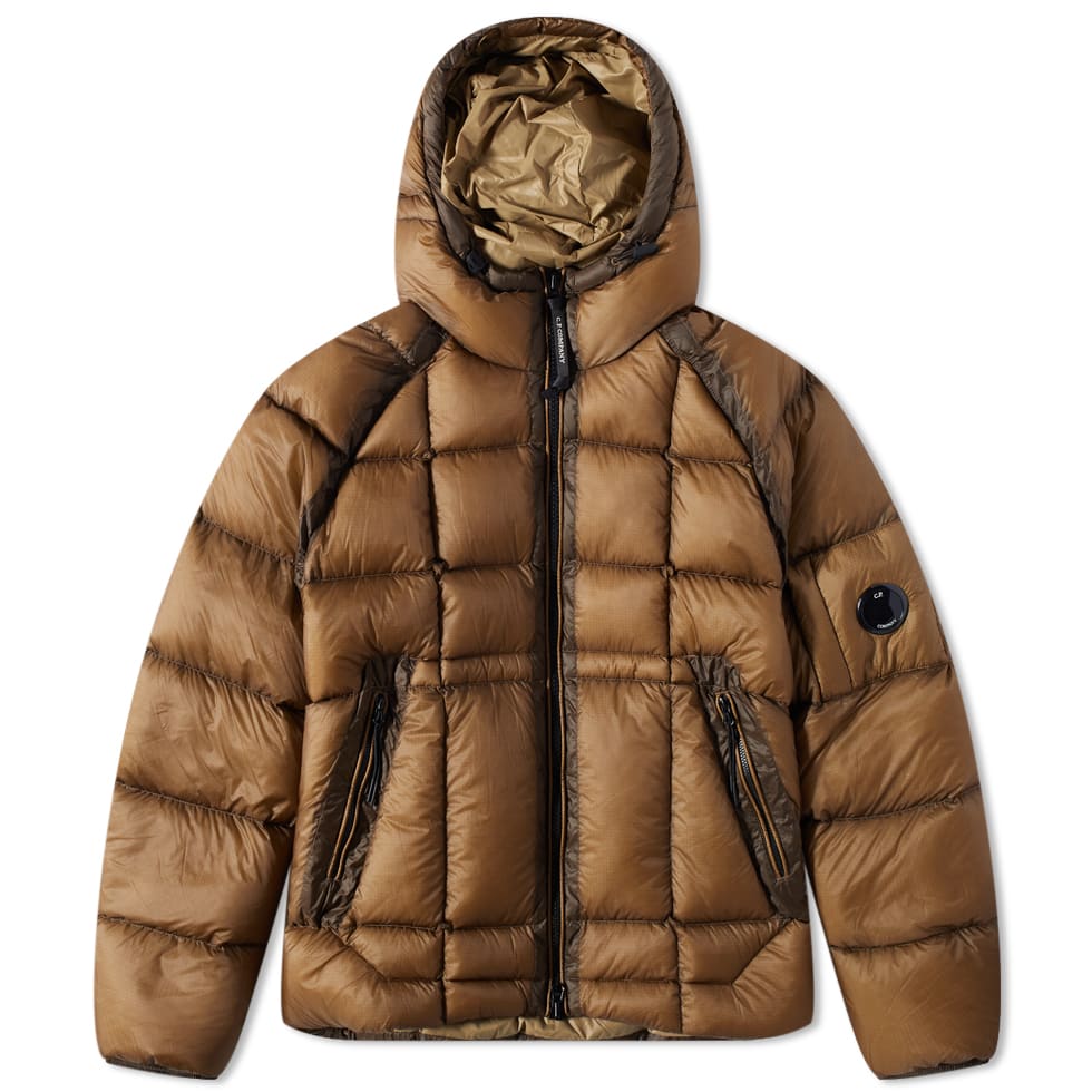 Пуховик C.P. Company Hooded DD Shell Down Jacket Коричневий | 13CMOW175A-006099A-318, 0