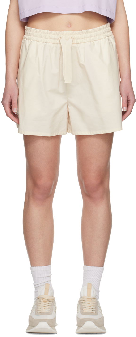 Шорти Moncler Off-White Drawstring Shorts бежевий | J10932B00010597LQ