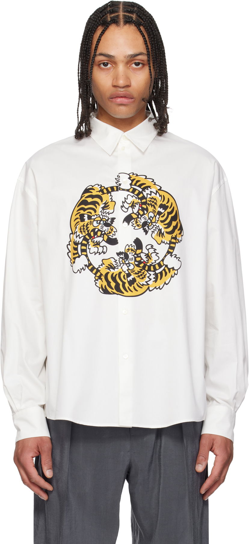 Сорочка KENZO Kenzo Paris VERDY Edition Casual Poplin Shirt білий | FF55CH4309P2