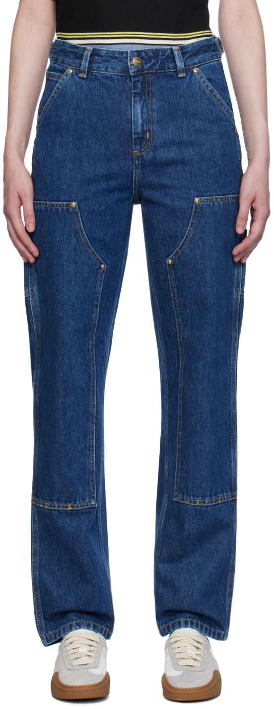 Джинси Carhartt WIP Double Knee Workwear Jeans Синій | I033748 0106
