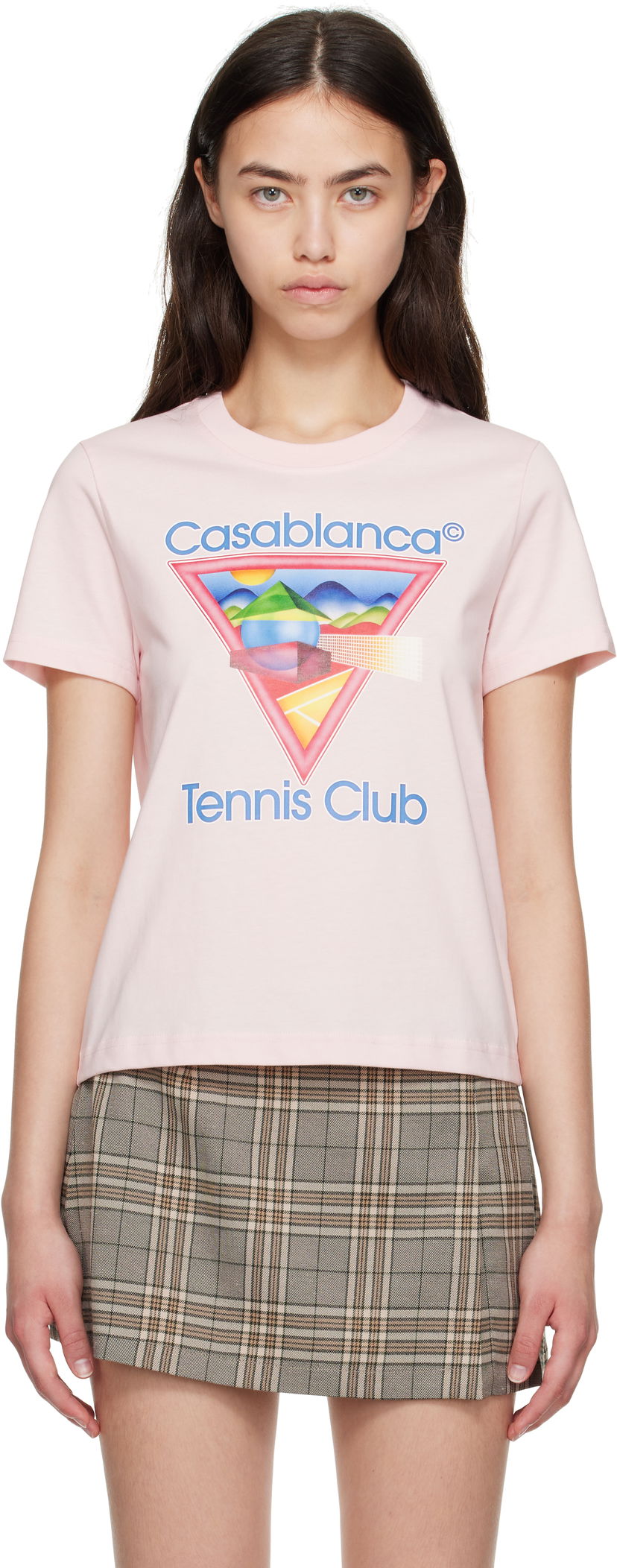 Футболка Casablanca Casablanca Tennis Club T-Shirt Рожевий | WPF25-JTS-020-02