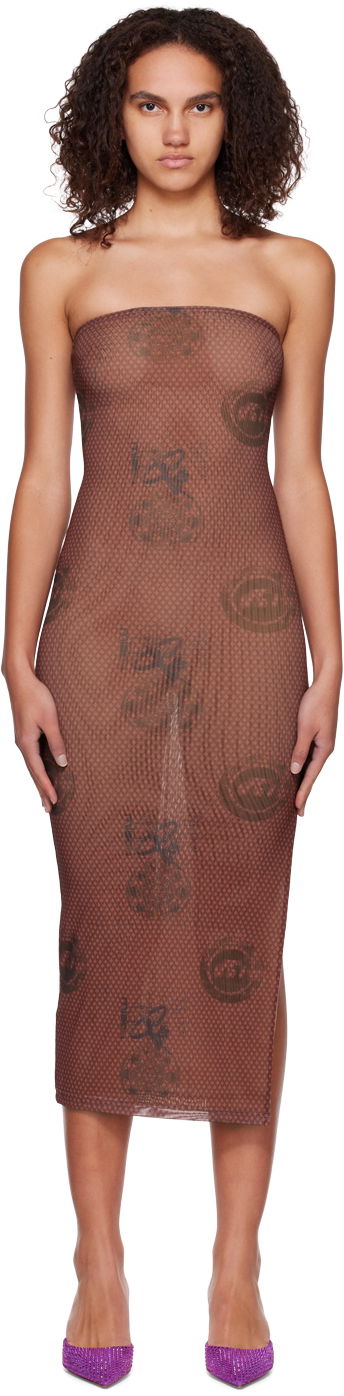 плаття Miaou Miaou Lila Midi Dress Коричневий | 5025PM1ATL