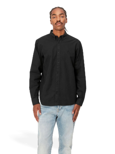 Сорочка Carhartt WIP L/S Bolton Shirt "Black garment dyed" чорний | I030238_89_GD