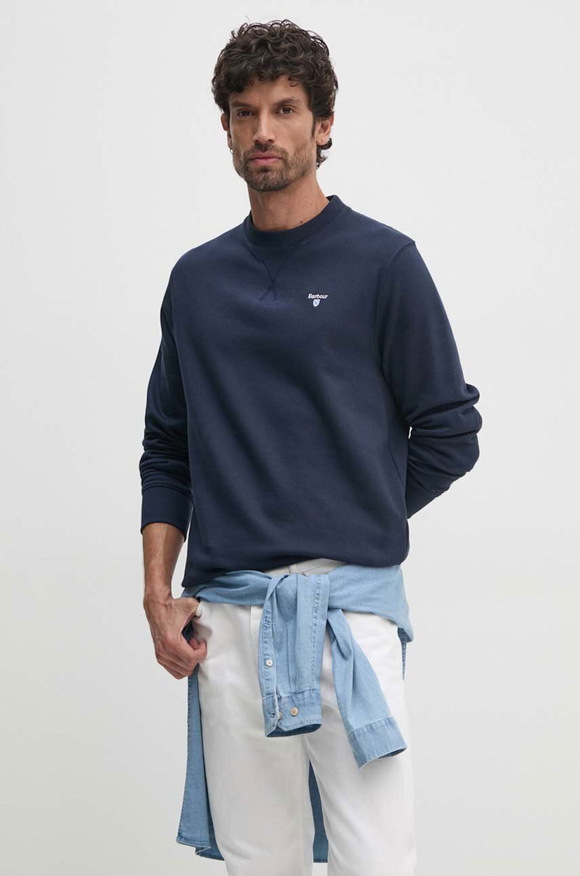 Світшоти Barbour Navy Blue Crew Neck Sweatshirt темно-синій | MOL0643