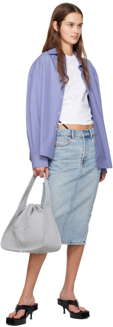 Сорочка Alexander Wang  Button Up Shirt Синій | 4WC1241449, 3