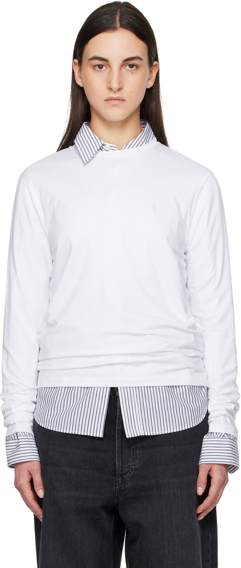 Cветр Acne Studios Acne Studios Long Sleeve T-Shirt білий | CL0311-