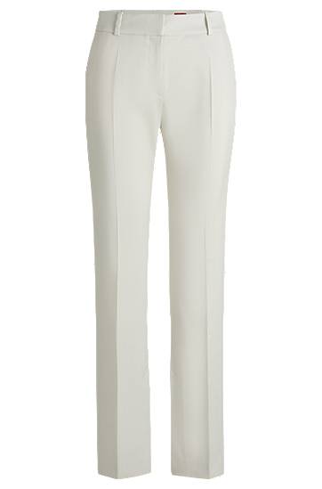 Штани BOSS Slim-Fit Shimmer Trousers білий | 50537747