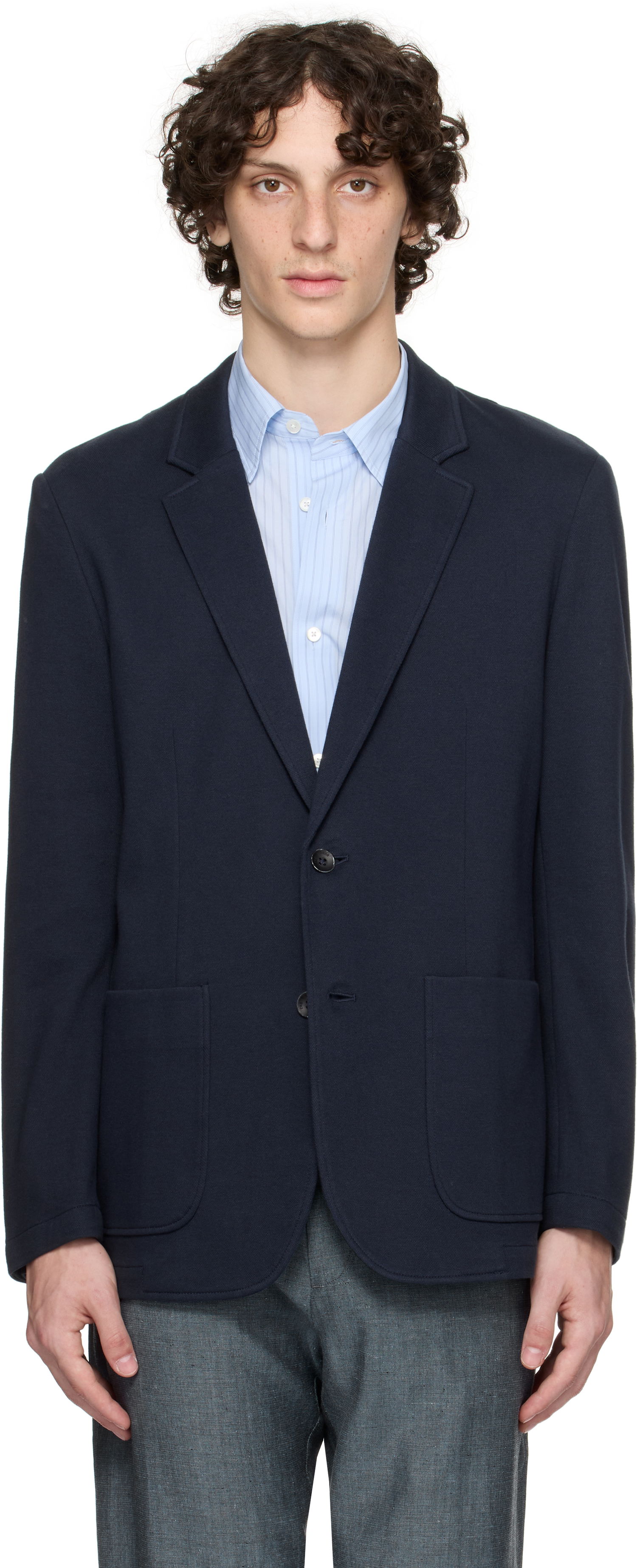 Куртка rag & bone Rag & Bone Butler Patch Pocket Blazer темно-синій | MBW25P4006PIML, 0