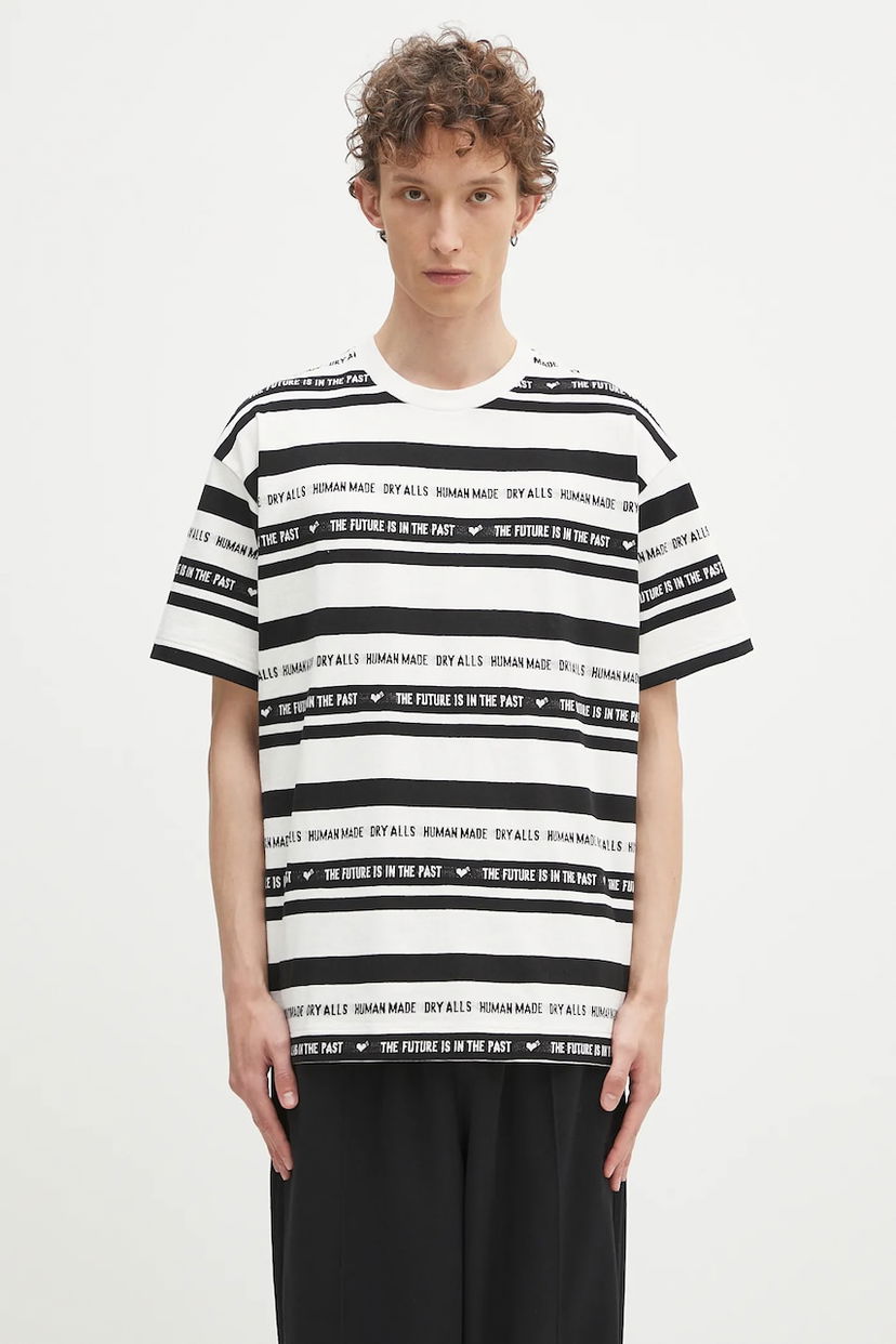 Футболка Human Made Human Made Striped T-Shirt білий | HM29CS027