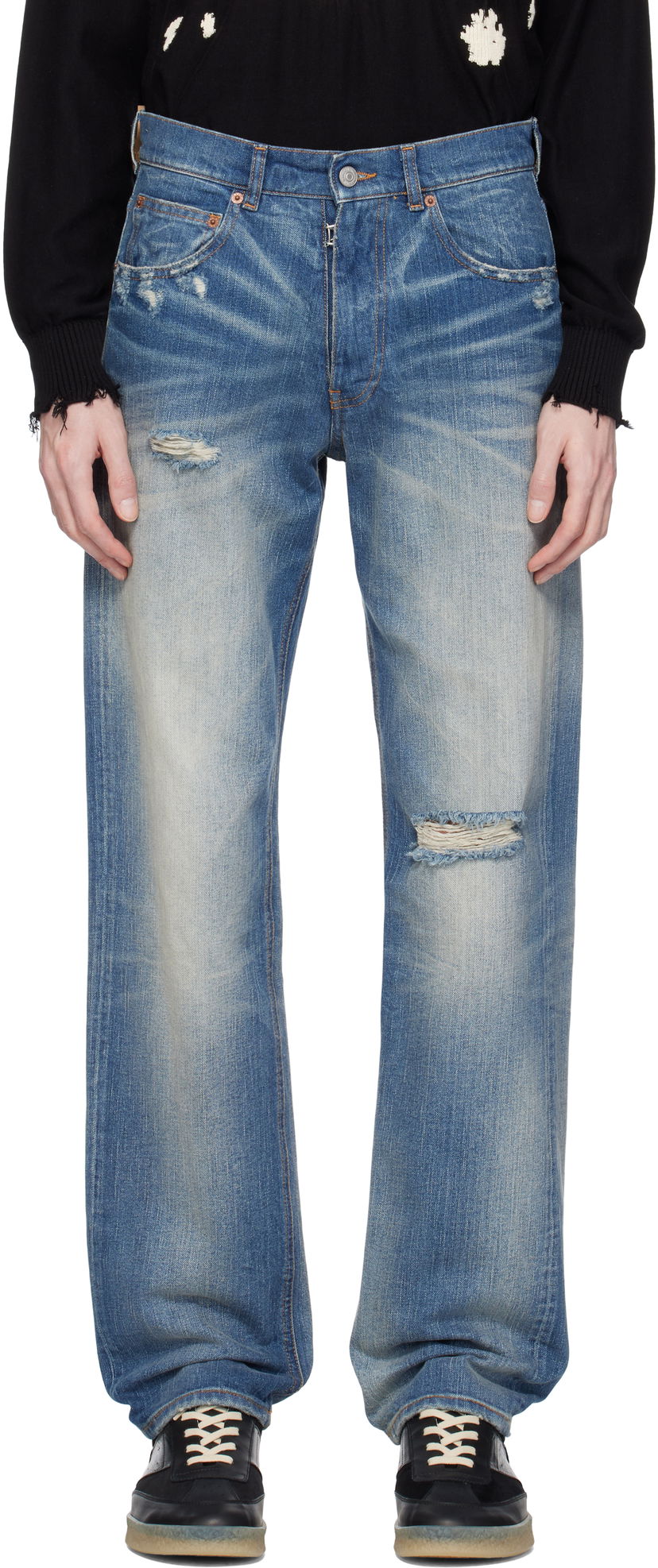 Джинси Maison Margiela MM6 Maison Margiela 5 Pockets Jeans Синій | SH0LA0019 M30016