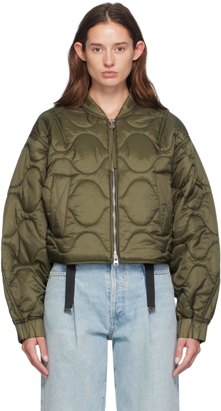 Куртка бомбер AGOLDE Iona Bomber Jacket Зелений | A5031
