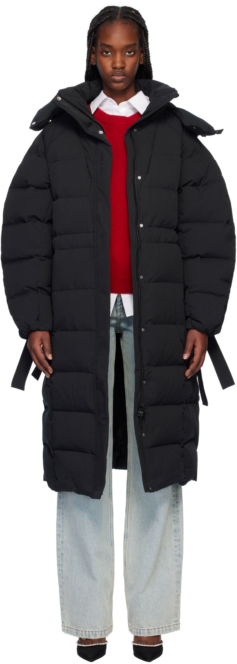 Пуховик GANNI Tech Down Coat чорний | F9688