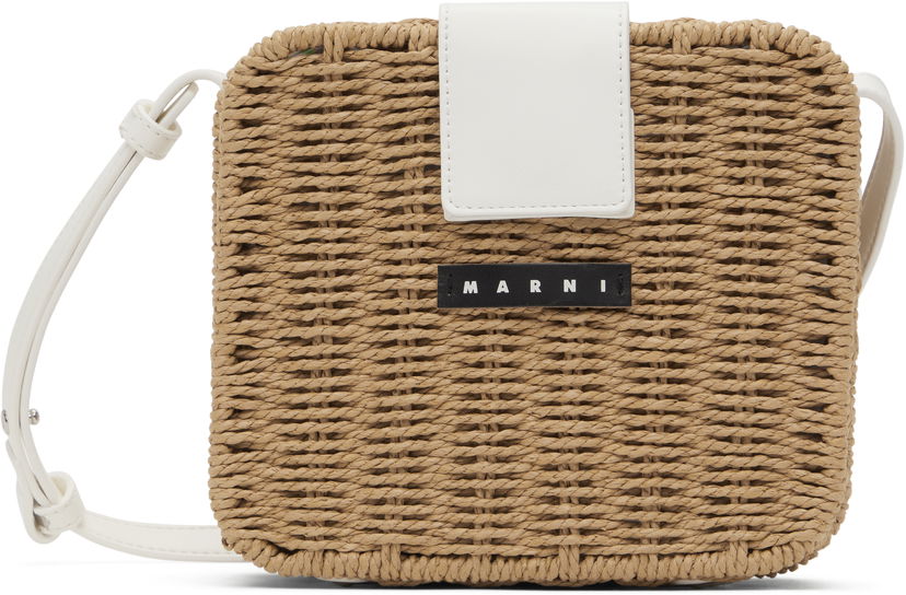 Сумка Marni Marni Kids Woven Crossbody Bag Коричневий | M01474-M00UY