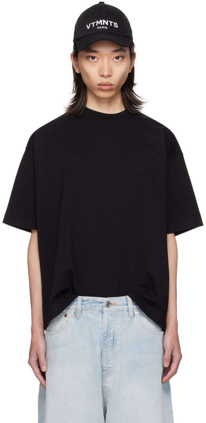 Футболка VETEMENTS Embroidered T-Shirt чорний | VL22TR100B