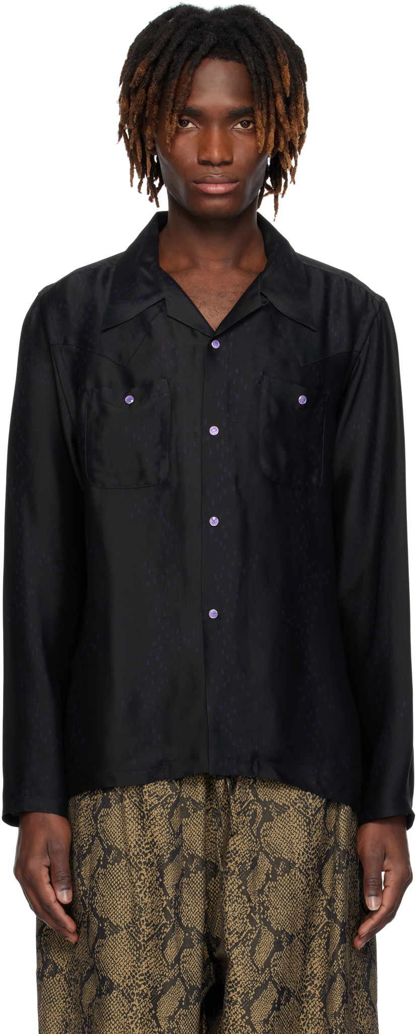 Сорочка Needles NEEDLES Cowboy One-Up Shirt чорний | QV249