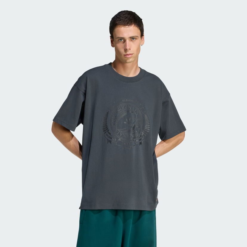 Футболка adidas Performance ORIGINALS and ALL BLACKS Loose Graphic Short Sleeve T-Shirt Сірий | KG4650