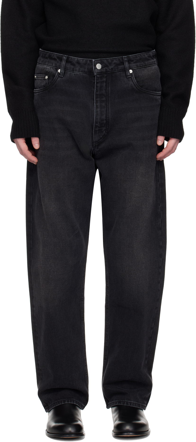 Джинси Studio Nicholson Studio Nicholson Riso Jeans чорний | RISO SNM - 1321