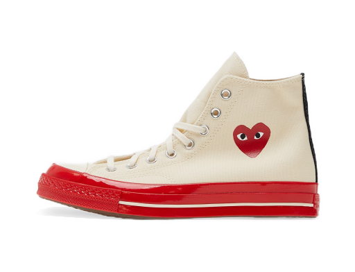 Кросівки та взуття Converse COMME des GARÇONS x Chuck Taylor All-Star 70 Hi бежевий | A01794C