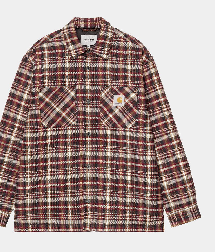 Сорочка Carhartt WIP Carhartt WIP Cronyn Check Shirt Jacket Бордовий | I035312_9