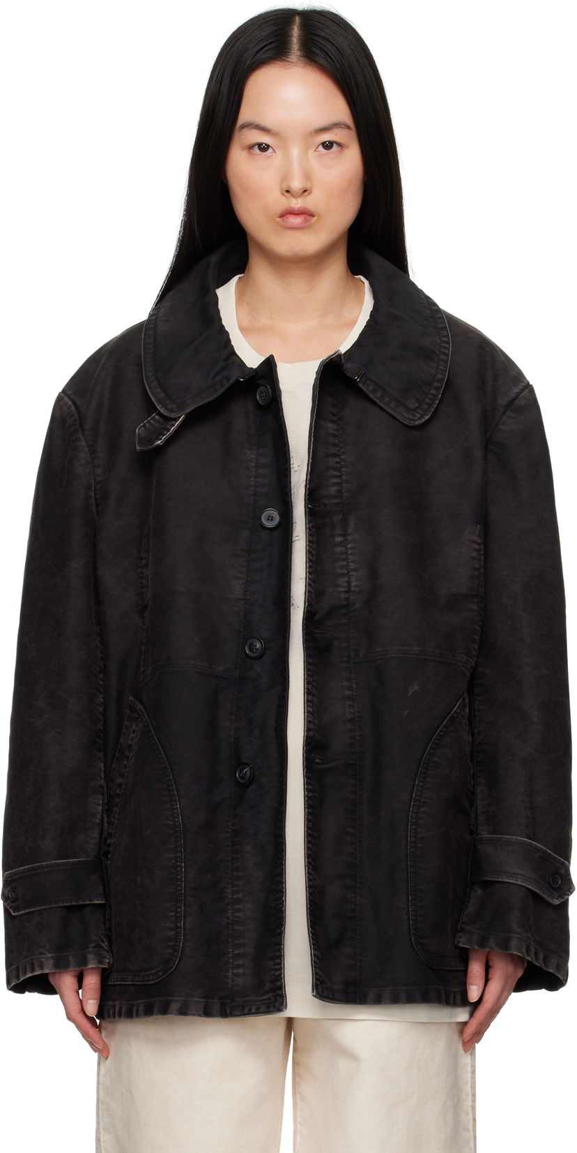 Куртка Maison Margiela Maison Margiela Faded Denim Jacket чорний | S51AM0497 S76543