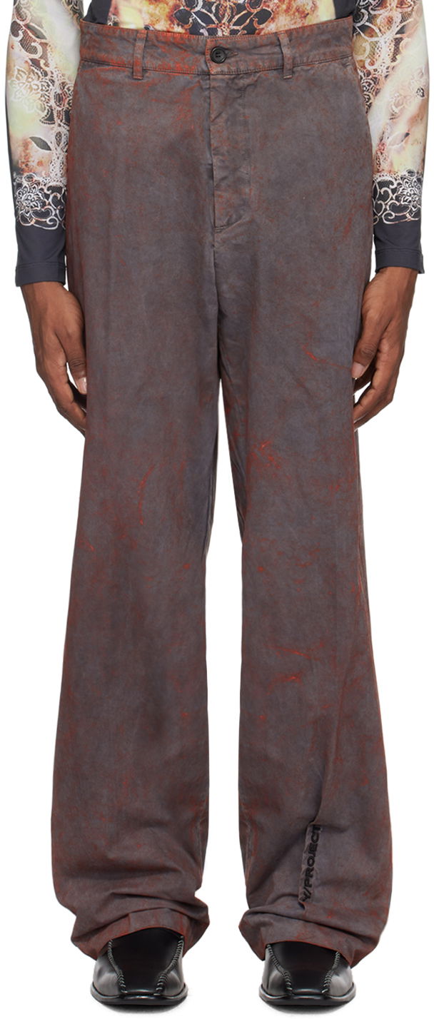 Штани Y/PROJECT Pinched Trousers Сірий | 201PA004