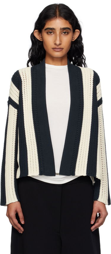 Cветр Max Mara Weekend Max Mara Striped Open Cardigan темно-синій | 2515341012600, 0
