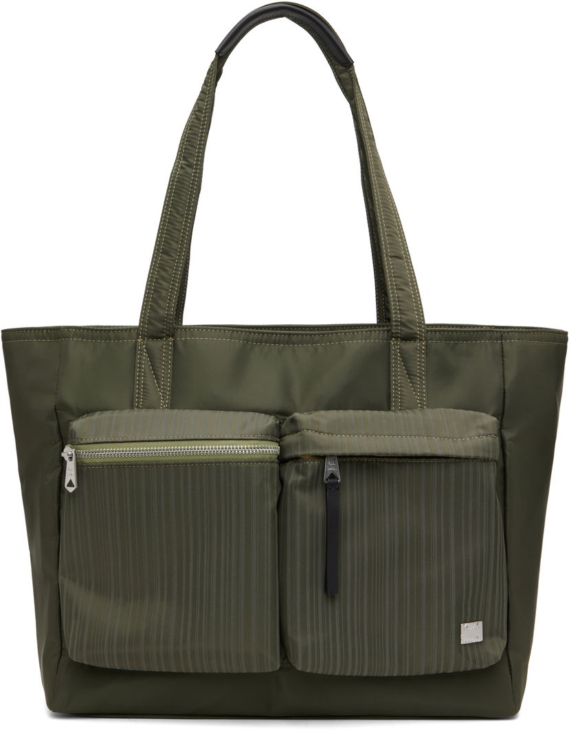 сумка-тоут Paul Smith Paul Smith 'Laser Stripe' Recycled-Nylon Tote Bag Зелений | M1A-8028-PLASER-36
