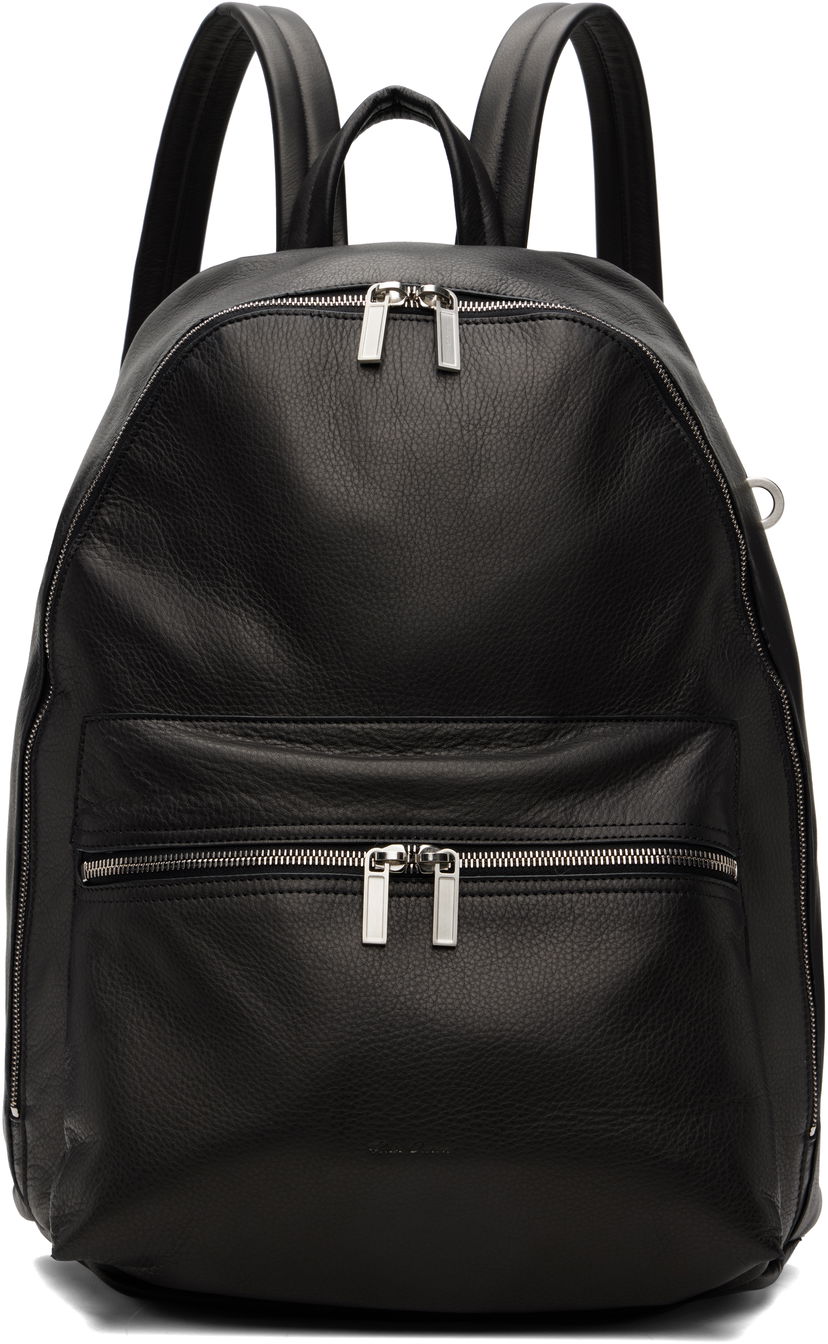 Рюкзак Rick Owens Rick Owens Concordians Leather Backpack чорний | RA02E0771 LCN