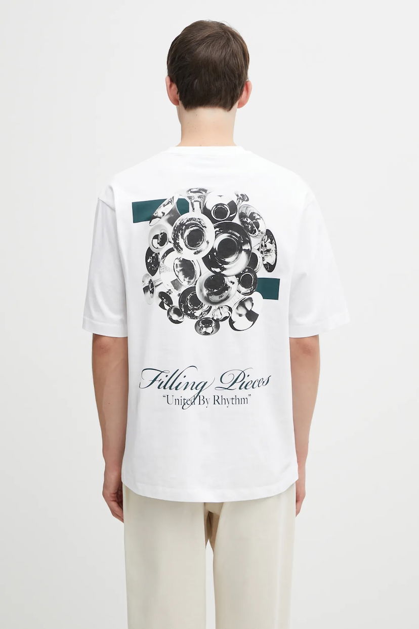 Футболка Filling Pieces Boxy Bouquet T-Shirt білий | 422520501122
