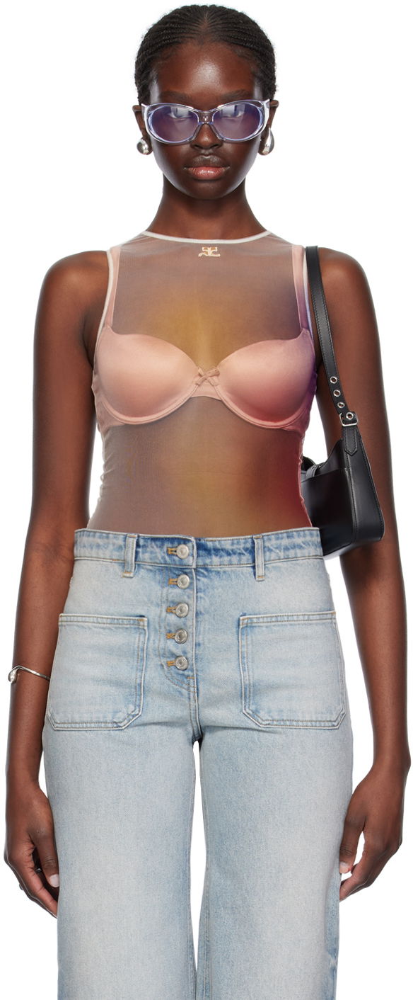 Боді Courrèges Aura Bodysuit бежевий | 124JBD057PR0058