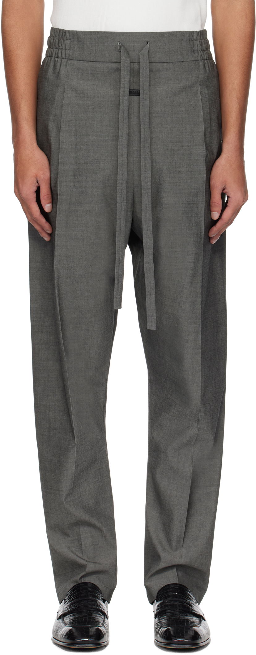 Штани Fear of God Fear of God Oxford Drawstring Eternal Trousers Сірий | FGE240-4171OXF
