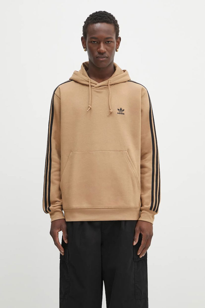 Світшоти adidas Originals adidas Originals 3-Stripes Hoodie бежевий | JY1377