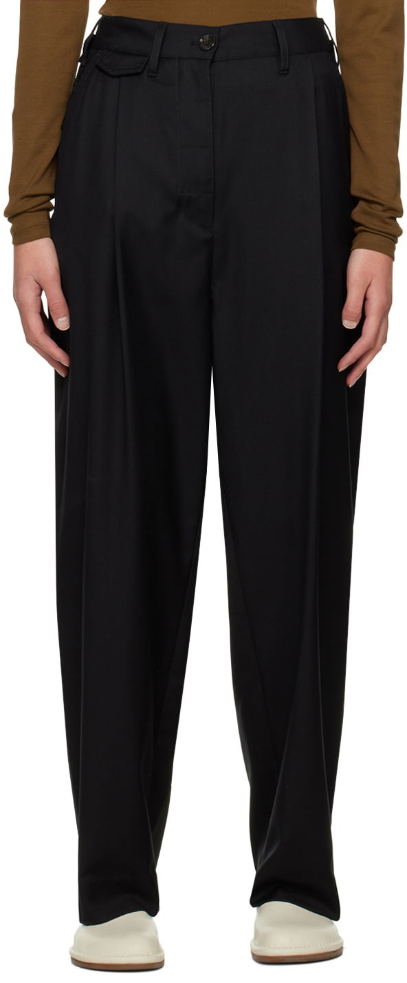 Штани TOTEME TOTEME Fluid Trousers чорний | 224-2005-244
