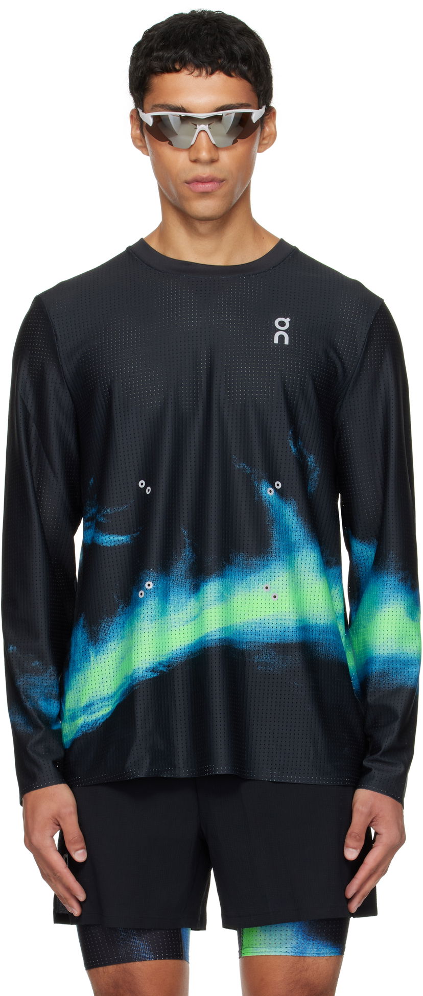 Футболка On Running Pace Mesh Long Sleeve Running T-Shirt чорний | 1MF10733398